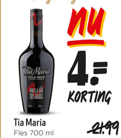  tia maria likeur 4 100 700 cold brew coffee liqueur vanilla and arabica fles ml 