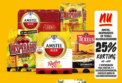  amstel texels speciaalbieren radler bier blikjes 1 2 7 25 60 300 1870 bieren original beer tequila traditie pilsener volmout desperados 2.0 citroen mix speciaalbier skuumkoppe karaktervol donker tarwebier kratten geschenkverpakkingen 