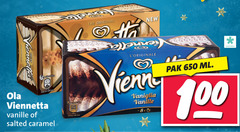  8 100 650 ola viennetta vanille salted caramel original new diepvries vienna pak ml 