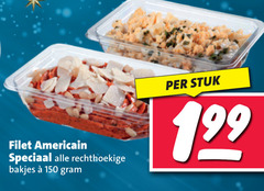  filet americain 150 rechthoekige bakjes stuk 