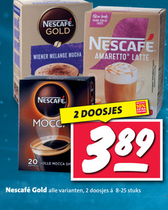  nescafe oploskoffie 2 10 20 gold wiener melange mocha new same taste amaretto latte doosjes volle mocca koppen stuks 