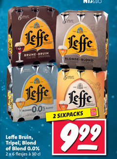  leffe speciaalbieren 2 6 10 30 nix18 brune bruin blonde blond tripel 0.0 sixpacks 