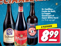  la trappe speciaalbieren 2 45 trappen trappist quadrupel noel open st. witte kerst flessen 