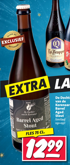  speciaalbieren la trappen trappist quadrupel dochter korenaar barrel aged stout fles limited 