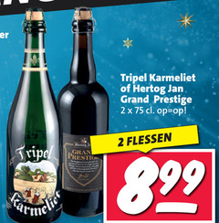  karmeliet hertog jan speciaalbieren 2 3 tripel grand prestige flessen 