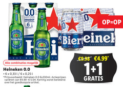  heineken 0.0 blikjes bier alcoholvrij 1 6 17 150 beer draaidop pack combinaties 33 25 bee 00 varieeren berekend artikel jaar pils 