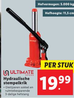  3 ultimate hefvermogen hefhoogte 11 5 cm speed hydraulische sokkel ruimtebesparende hefstang stuk 