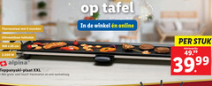  5 20 100 thermostaat standen uitneembaar lekbakje cm alpina teppanyaki plaat xxl cool touch handvatten anti aanbaklaag tafel online stuk 99 