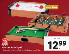  3 jaar play junior houten airhockeytafelspel tafelvoetbal air hockey poolbiljart stuk 