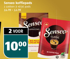  douwe egberts senseo koffiepads 2 36 zakken 16 pads sense 10 cappuccino big pack classic coffee 