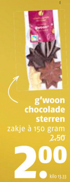  chocolade 150 200 sterren zakje 