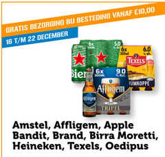  speciaalbieren 16 22 besteding 10 00 december bier 6x affligem 300ml tripel texels amstel apple bandit brand moretti heineken oedipus 