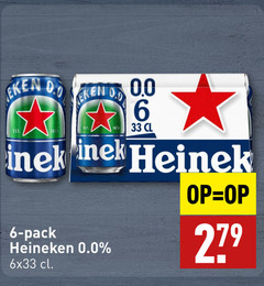  heineken 0.0 blikjes bier 6 33 pack 27 