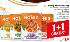  honig soep 1 2 50 1867 tafel mix pakken combineren basis groentensoep hot specerijen boodschappenlijstje groen chinese tomatensoep kruiden 06 achterzijde dozen 