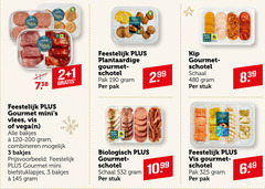  gourmetminis gourmetschotel 1 2 3 feestdagen feestelijk beter leven gourmet vlees vis vega bakjes combineren mini biefstuklapjes plantaardige schotel pak biologisch schaal stuk kip 