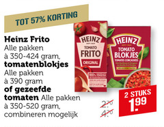  heinz tomatenpuree 2 20 100 frito pakken tomatenblokjes gezeefde tomaten combineren tomato original blokjes tomates stuks 