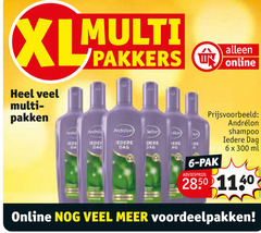  6 300 pakken pakkers online and dag ag shampoo ml pak voordeelpakken 