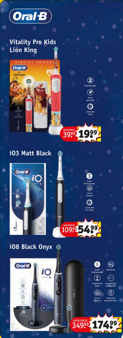  2 3 6 oral b vitality pro kids king poetsstanden minuten timer matt black smart onyx pressure bluetooth magnetisch kunstmatige laden intelligentie interactief kleurenscherm 