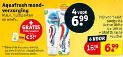  4 100 aquafresh mondreinigingsproducten verzorging multipakken film voucher t.w.v. kassabon www.kruidvat.nl ml tandpasta active white 