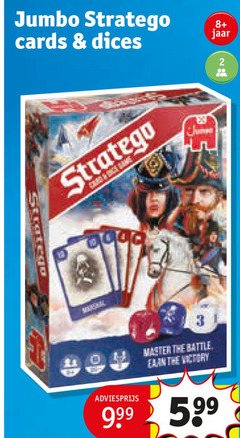  2 jumbo stratego 8 cards dices jaar good battle victory 5 99 