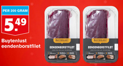  2 3 5 200 buytenlust eendenborstfilet poelier stevig klaar kruislings bak min houdbaar onderzijde trancheer 10 porties 