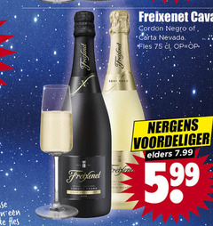  semi fles freixenet cava cordon carta nevada elders 