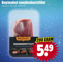  2 3 200 buytenlust eendenborstfilet naturel pak poelier stevig klaar min 