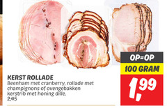  100 kerst rollade beenham cranberry champignons ovengebakken honing dille 2 45 1 99 