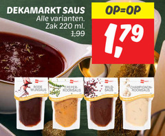  saus zak ml 1 99 rode wijnsaus wildpate roomsaus champignon 