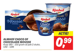  2 almhof chocolade mousse original choco kuip pak stuks 1 42 99 slagroom 