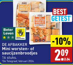  16 2013 beter co saucijzen broodjes krokant bakken leven 4x mini worsten best dieren bescherming worstenbroodjes saucijzenbroodjes stuks telegraaf 16x 