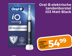  1 oral b series technologie elektrische tandenborstel matt black 