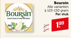  boursin knoflook fijne kruiden stuk 