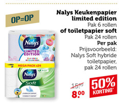  6 15 24 50 80 nalys limited edition lekkers mega pack soft hygiene comfort keukenpapier pak rollen toiletpapier hybride 