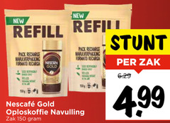  nescafe oploskoffie 101 150 1201 new pack recharge navulverpakking gold navulling zak 