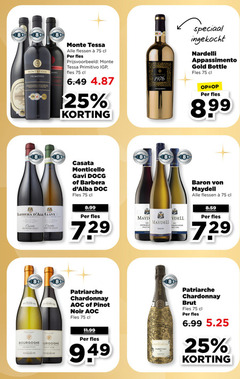  rode wijn witte 8 25 2021 monte tessa primitivo amaro flessen fles ingekocht appassimento gold bottle chardonnay aoc pinot noir bourgogne cone wa baron riesling baden r burgunder brut 