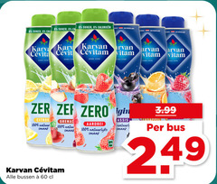  karvan cevitam limonadesiroop 30 60 100 1948 suiker nederland zero citroen natuur grenadine bussen aardbei natuurlijke cassis 3.99 bus 