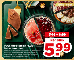  vlaai koffiemoment feestelijk halve luxe red monchou rijstevlaai slagroom kerst tiramisuvlaai stuk 5.99 