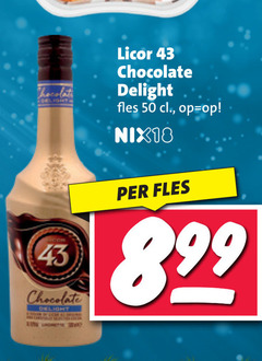  likeur 50 chocolate delight licor fles nix18 