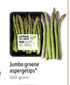  100 asperge tips groen jumbo groene aspergetips 