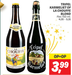  karmeliet la chouffe speciaalbieren 750 blonde blond belgischer steel tripel fles ml 4 35 5 31 3 99 