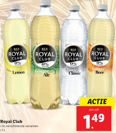  royal club frisdrank 11 suiker r bitter lemon ginger tonic classic beer 