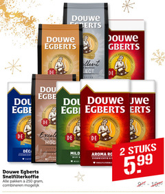  douwe egberts koffie 1 2 3 4 5 6 7 8 9 250 meester koffiebranders arabica joure erts branders d.e snelfilterkoffie pakken combineren rijk premium jour mild aroma evenwichtig stuks 5.99 