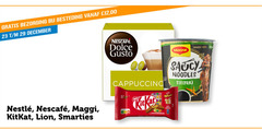  nescafe dolce gusto capsules 23 besteding 12 00 december maggi kitkat smarties asia cappuccino 5x saucy noodles teriyaki 