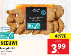  250 koeling kweek gecertificeerd asc-aqua.org scampi fritti chilisaus 3.99 