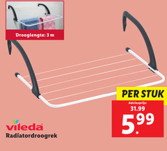  3 drooglengte vileda radiatordroogrek stuk 5.99 