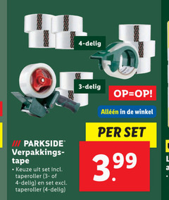  3 4 delig iii parkside verpakkingsmateriaal tape taperoller 3.99 