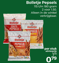  bolletje zoutjes 2 4 180 pepsels zoute pinda stuk 