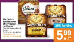  grolsch grimbergen speciaalbieren 6 25 6x meesterschap dunkel multipacks blond pack liter varieeren opgericht 1128 rond evenwichtig bitter 30 abbaye abdij tripel rijk kruidig 5 99 