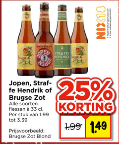  jopen straffe hendrik brugse zot speciaalbieren 18 25 33 nix18 jaar legitimatie alcohol open fe soorten flessen stuk blond 